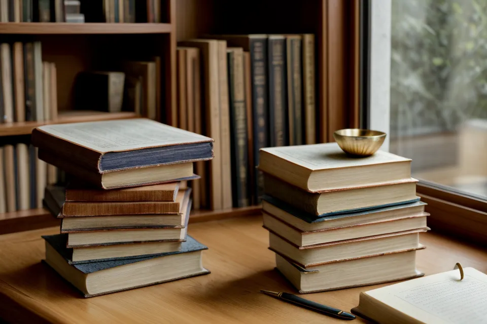Bücherregal mit Literatur über Naturwesen und Elben in einer gemütlichen Buchhandlung.