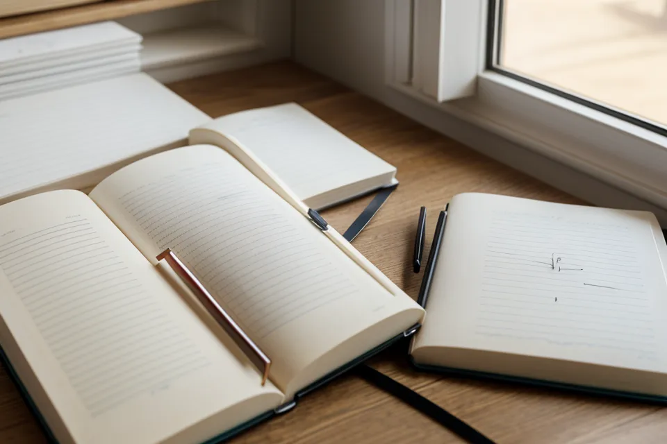 Handschriftliche Notizen zum Elben-Kurs im Notizheft für den spirituelle Kurse Vergleich
