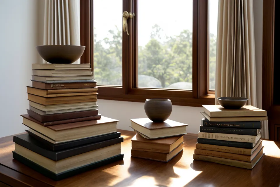 Ein Meditationskissen in einer ruhigen Ecke der Buchhandlung Sternwanderer.