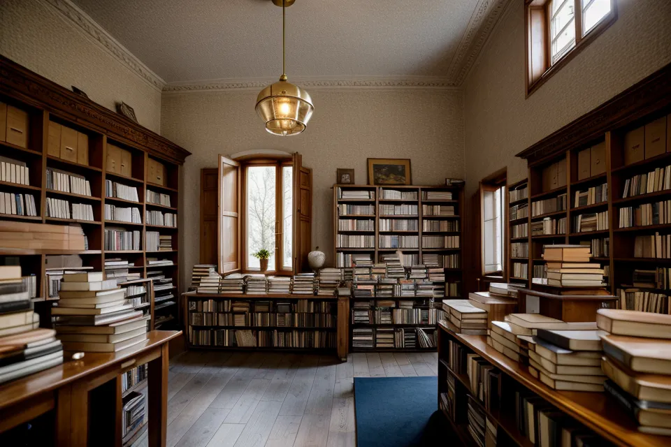Bücherregal mit Fachliteratur zu Meditationskursen und spiritueller Bildung in einer Haidhauser Buchhandlung