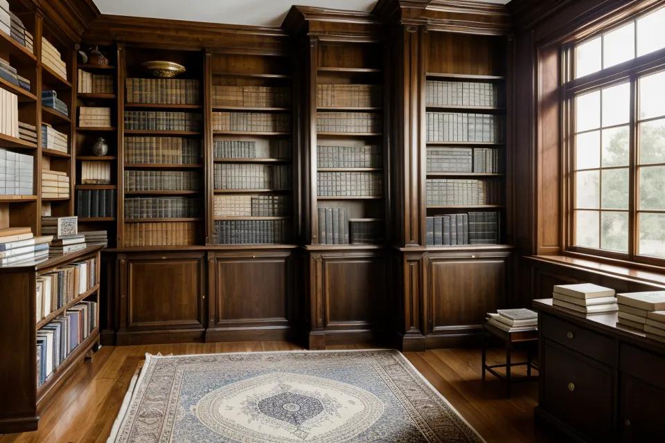 Bücherregal in der Buchhandlung mit Literatur über Naturwesen und Meditation